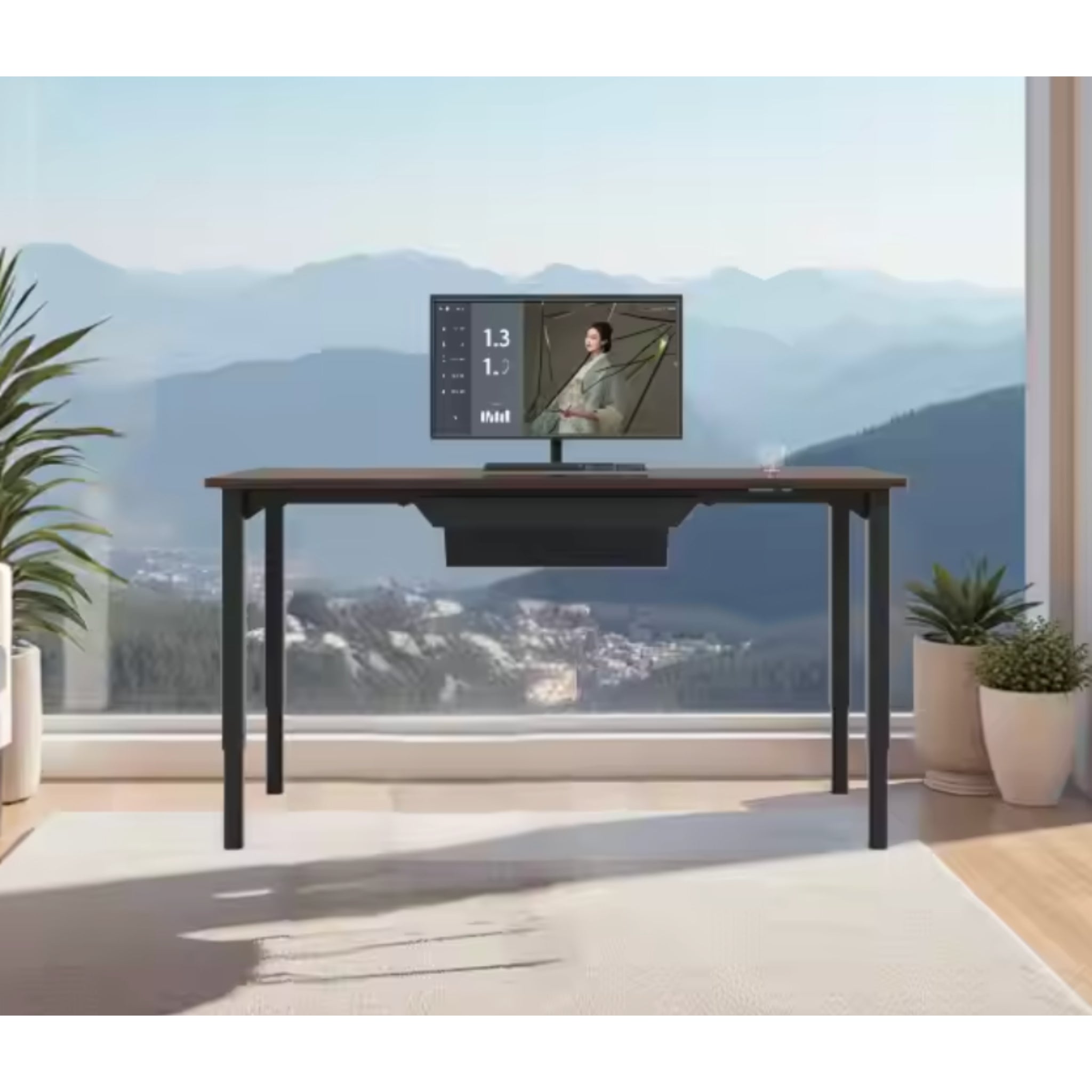 EverStill Arc Manual Standing Desk